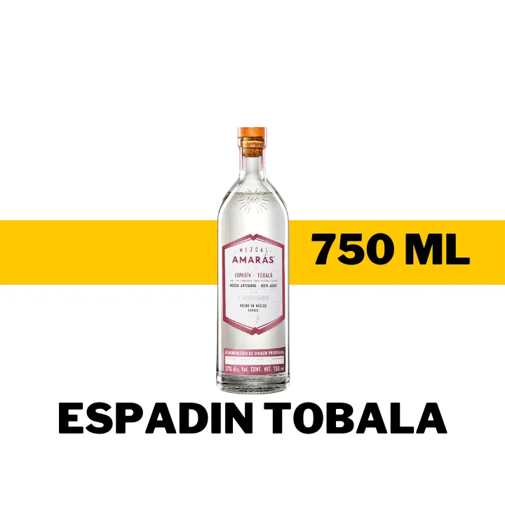 MEZCAL AMARAS ESPADIN TOBALA 750 ML