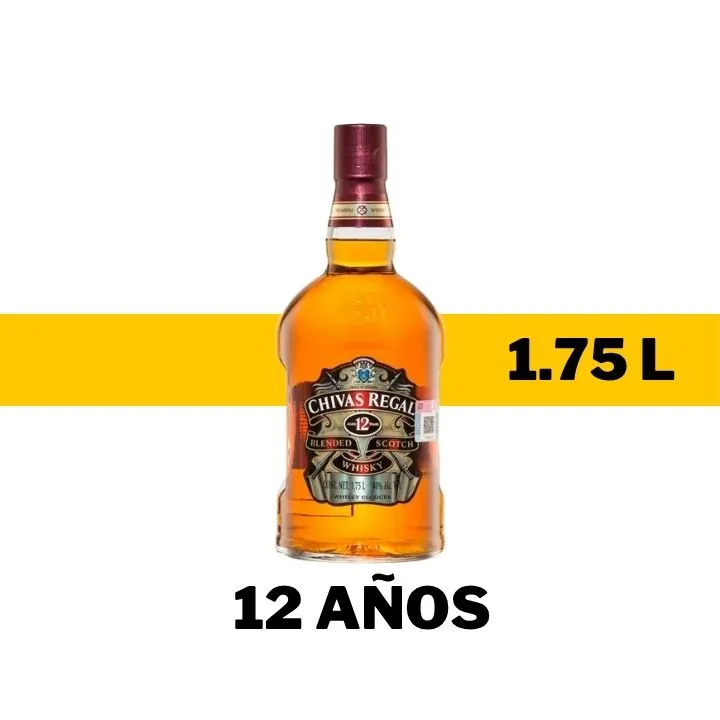 WHISKY CHIVAS REGAL 12 AÑOS 1.75 LT
