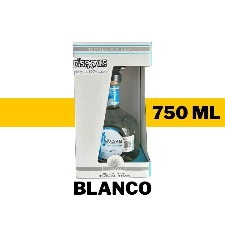 TEQUILA DISPARATE BLANCO 750 ML